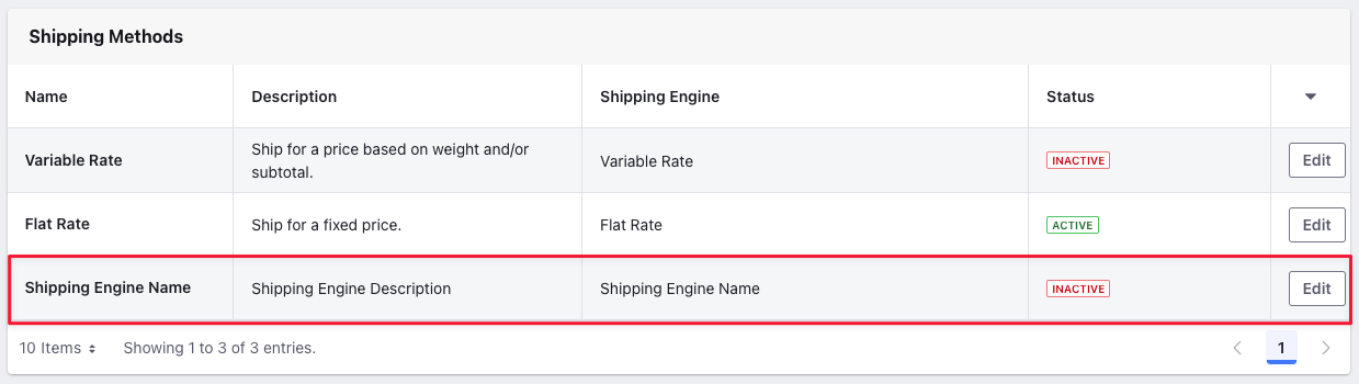 Verify the addition of the new shipping engine in channel settings.