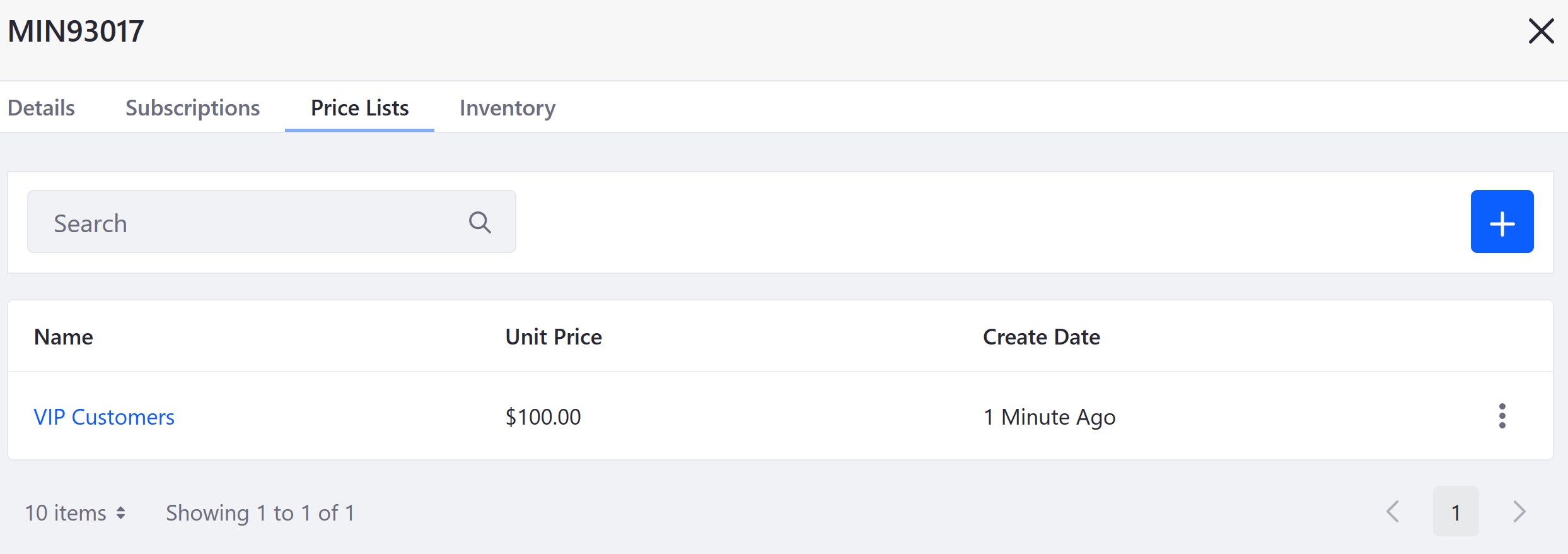 Adding Products to a Price List in 2.1