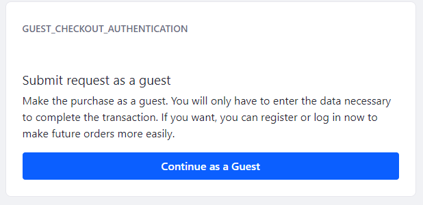 Another option is Guest Checkout Authentication widget.