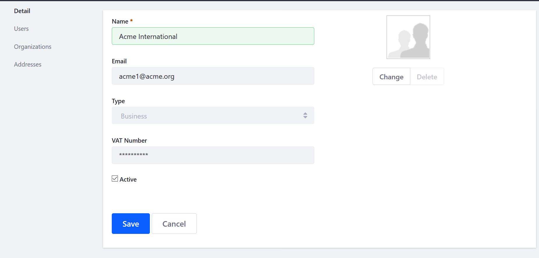 Creating a New Account in the Control Panel