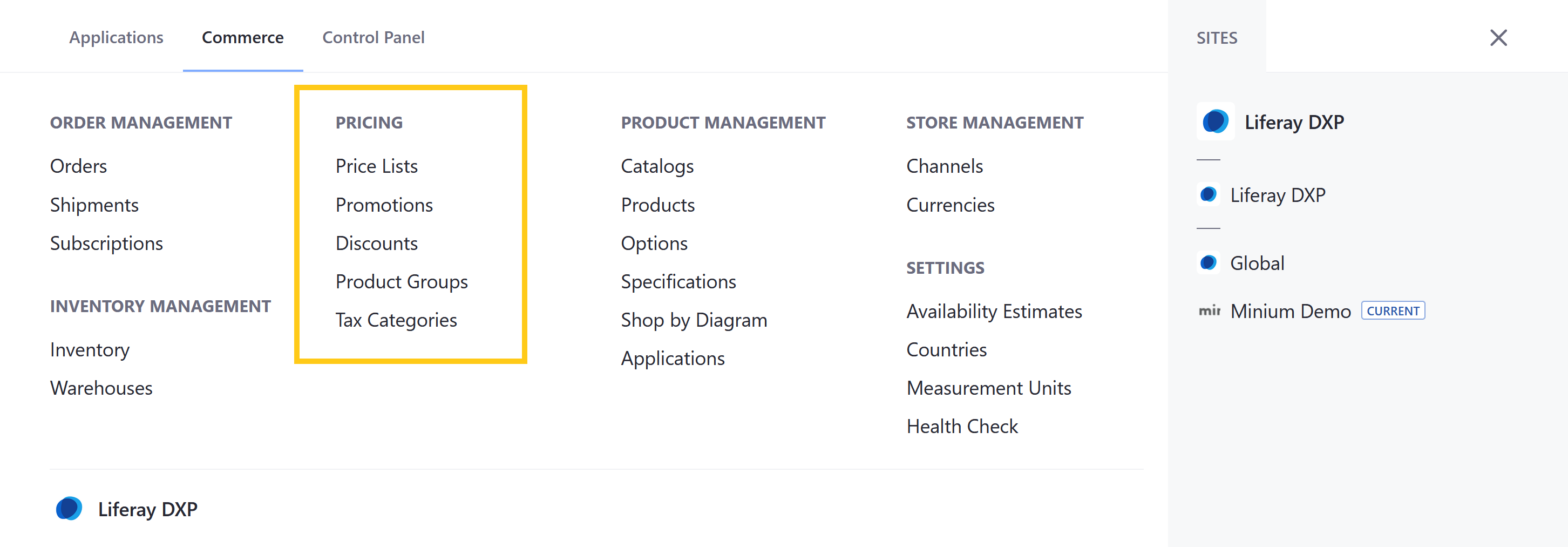 Control access to Pricing applications and resources.