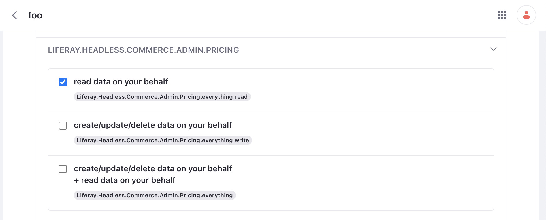 Enable read privileges for LIFERAY.HEADLESS.COMMERCE.ADMIN.PRICING.