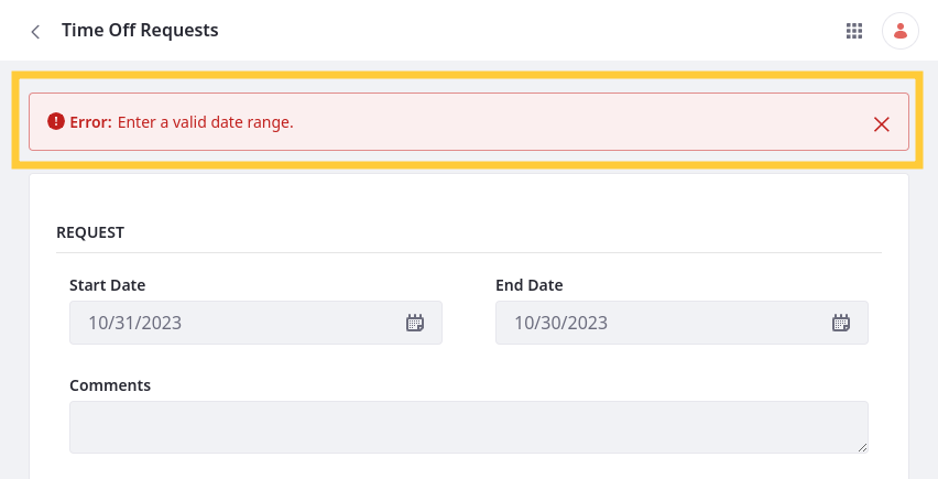 Use the side panel to add field, operator, and function elements to your validation.