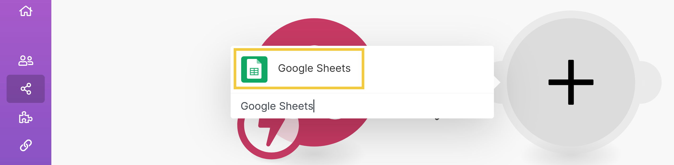 Select Google Sheets.
