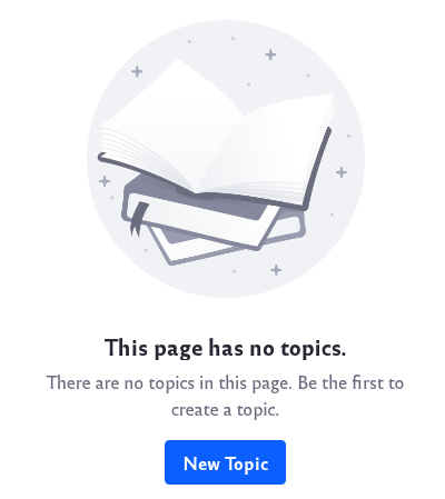 Click on the new topic button to create a new topic.
