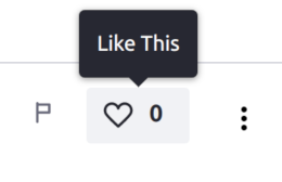 Users can give content likes with the Likes rating type.