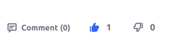 Users can give content either a thumbs up or thumbs down with the Thumbs rating type.