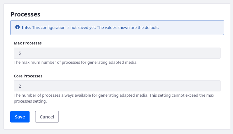 Determine supported media types.