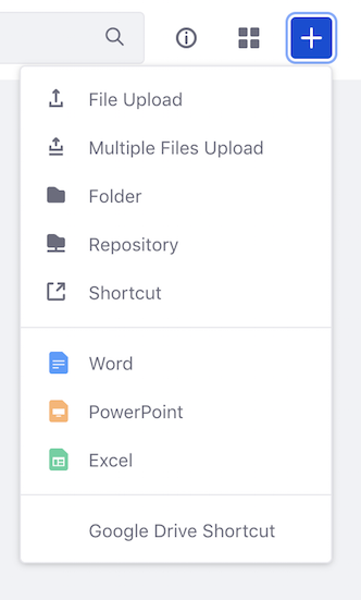 Select the type of document you want to create.