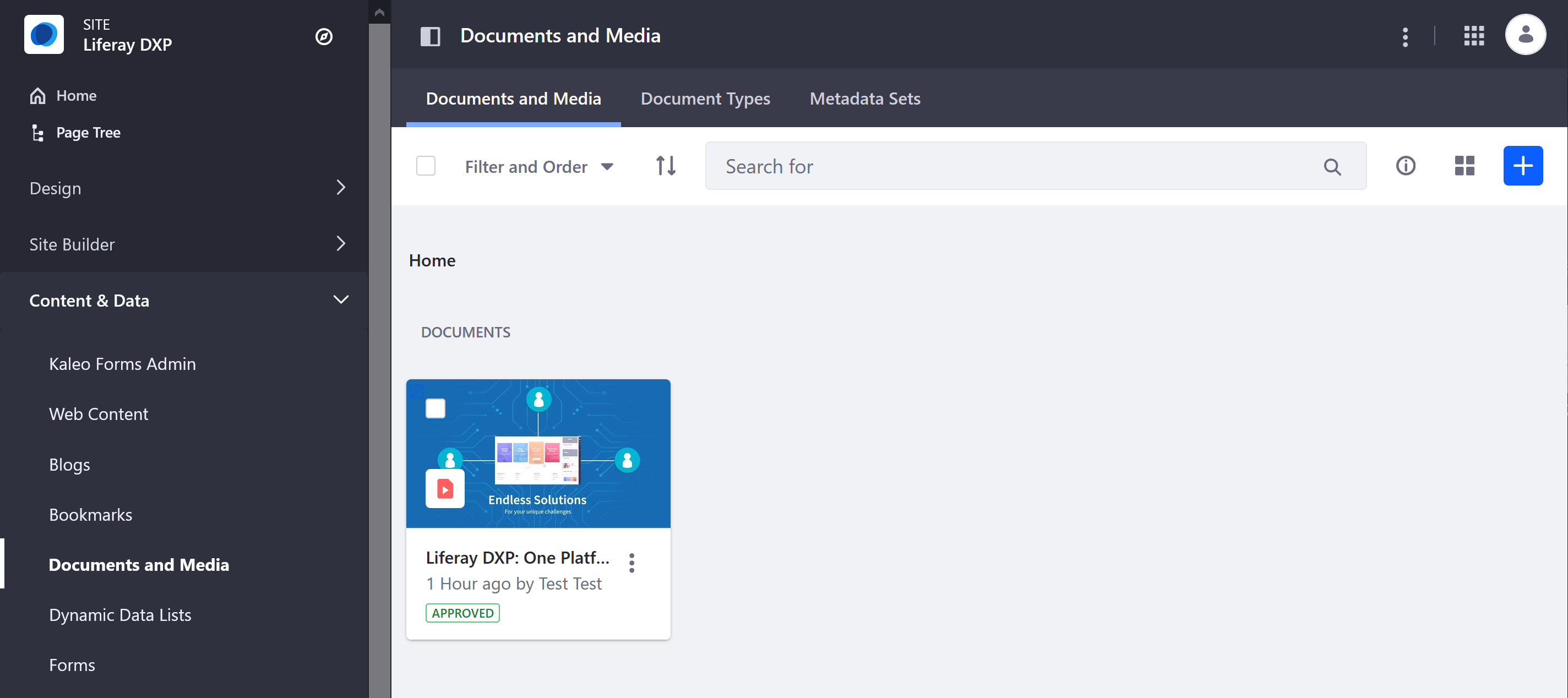 View and manage external video shortcuts in Documents and Media.