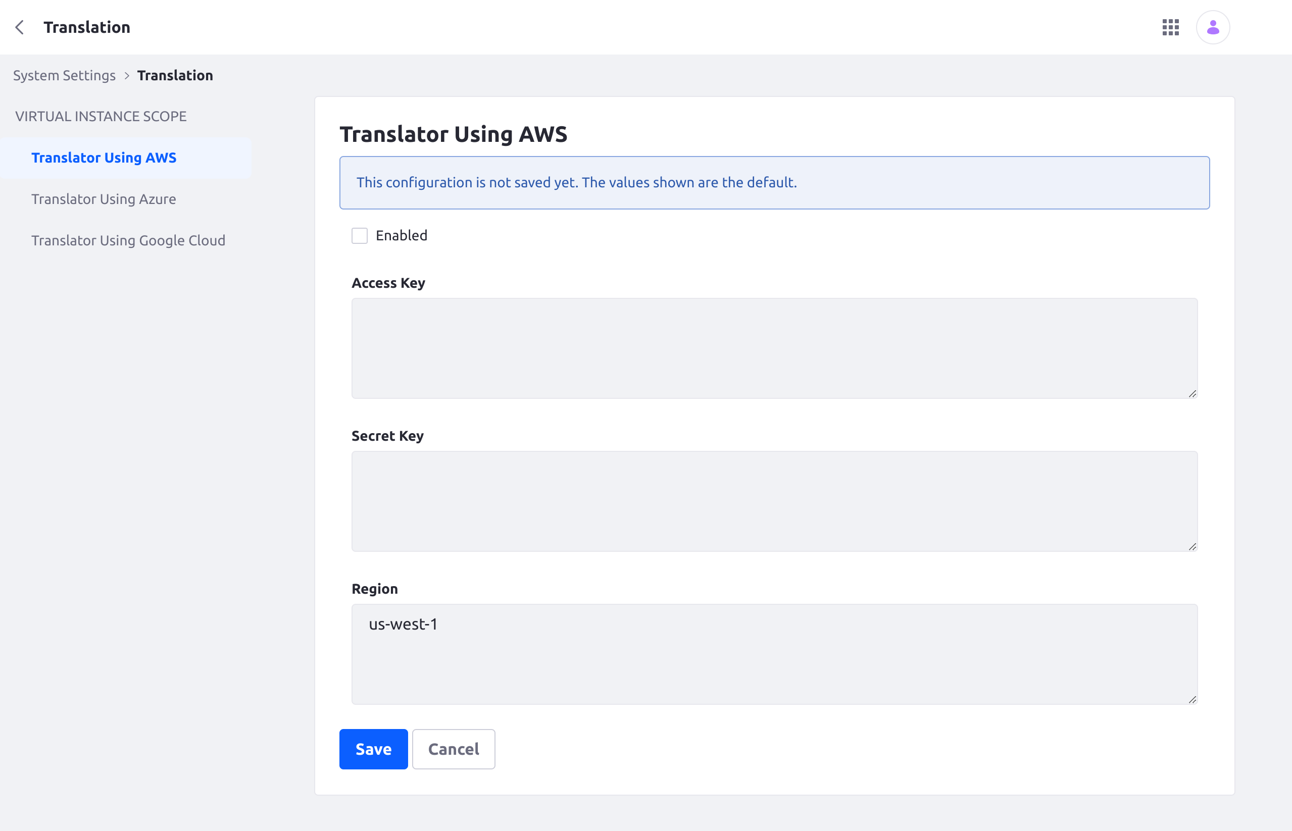 Go to Translator Using Google Cloud.