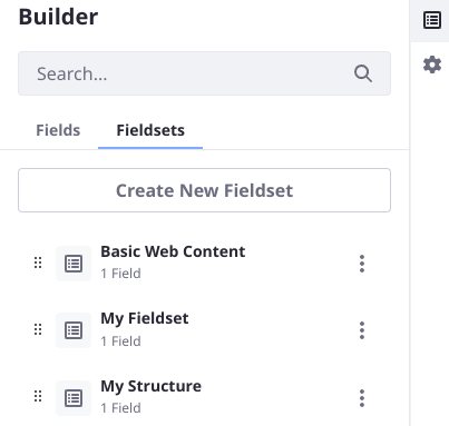 Use structures or dedicated fieldsets in your structure.