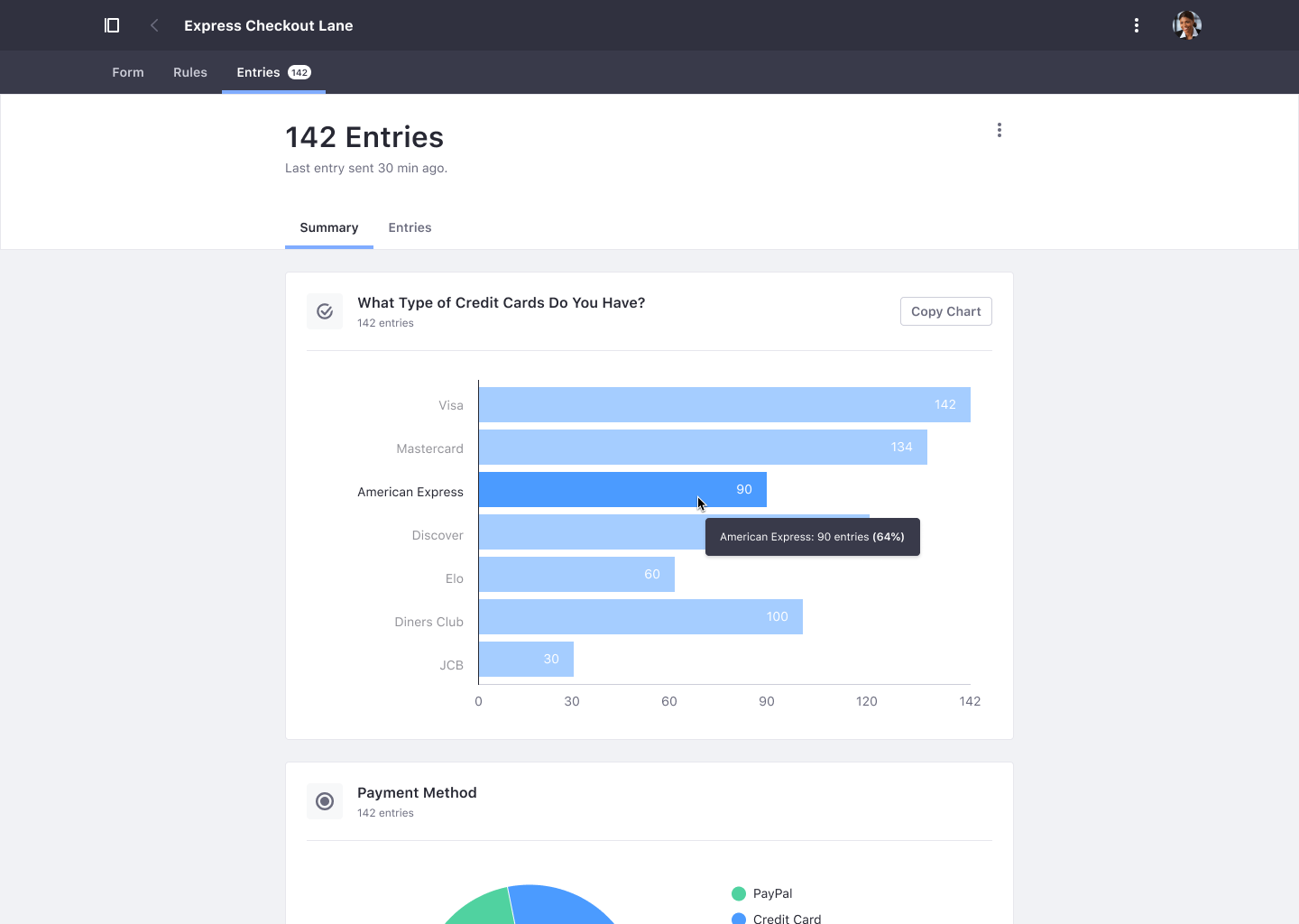 Forms Reports now have a default, easy-to-read summary of answers.