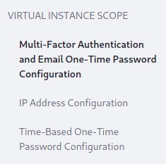 When you enable Multi-Factor Authentication, the other factor checkers appear.