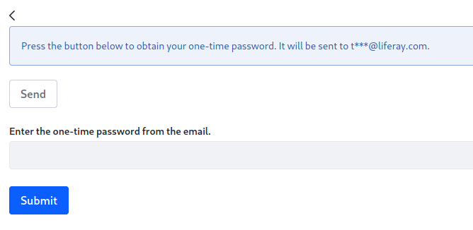 The Sign-In widget now requires a one-time password before users can log in.