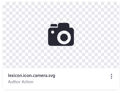 Image Cards can also display icons instead of images.