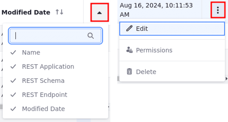 Information about the data sets is shown in the data set manager. Search, filter, and manage your data sets using the data set manager.