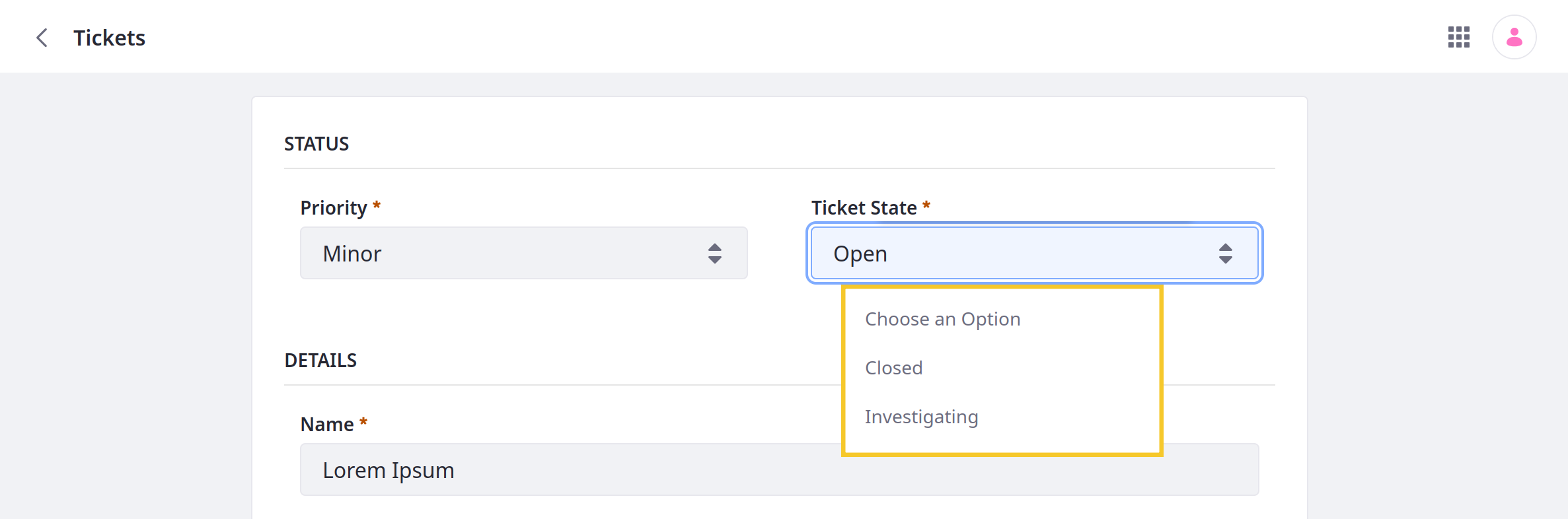 Set up a custom flow determines available transitions for each state.