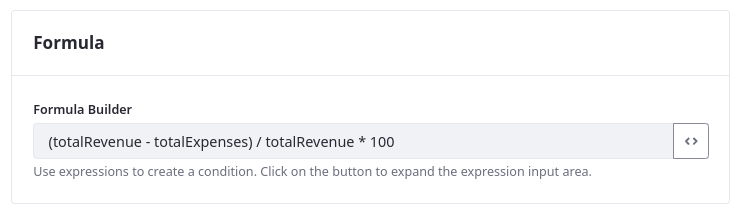 Calculate the profit margin.