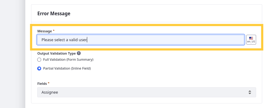 Localize validation error messages.