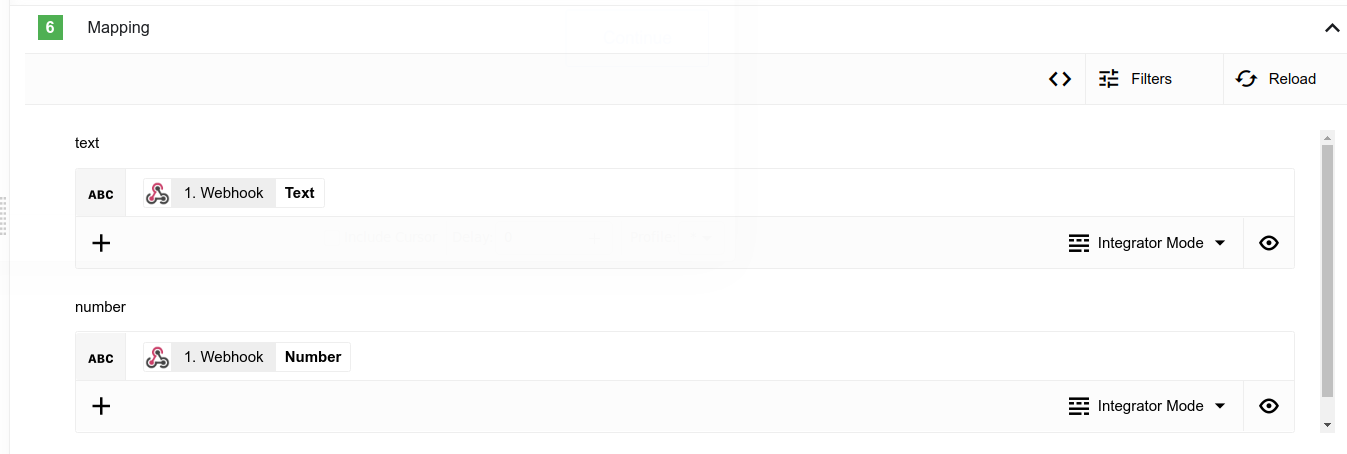 Map the Sheet's columns to Object fields.