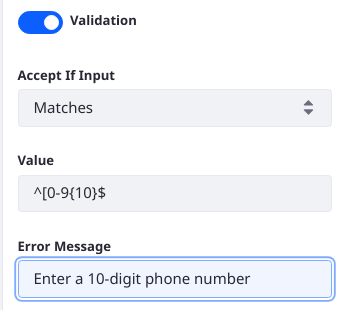 Regular expression text validation opens up countless possibilities.