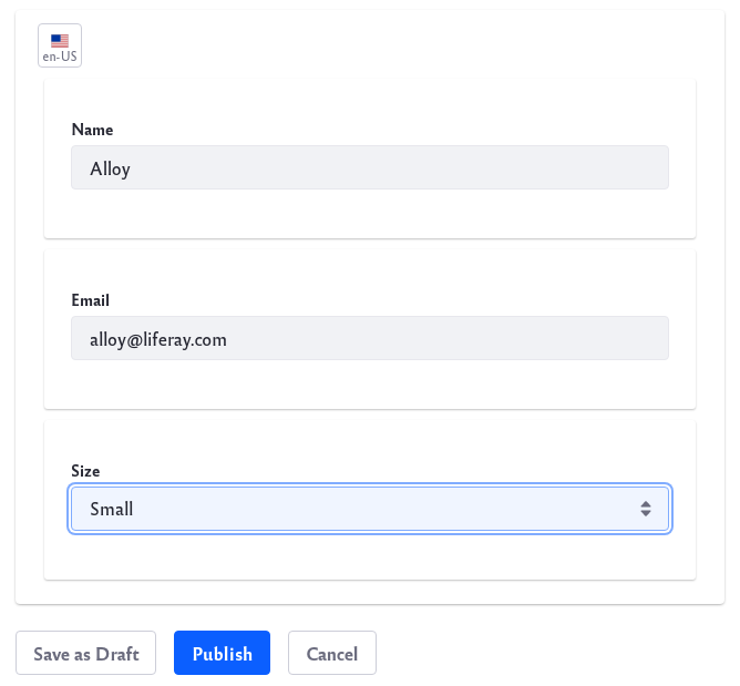 Fill out the fields in the add record form.