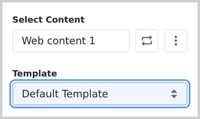 The text configuration is useful when an input text option is necessary.
