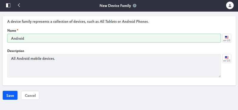 Create a Mobile Device Family so you can create rules.