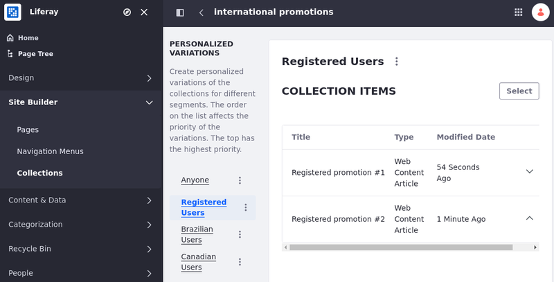 Users that belong to multiple segments can see content from all segments