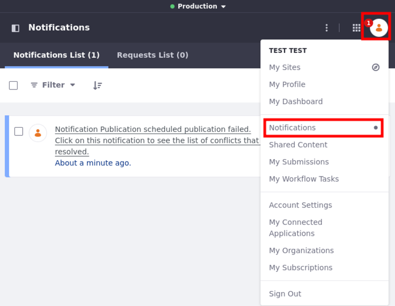 Publications notifies you to resolve Duplication conflicts.