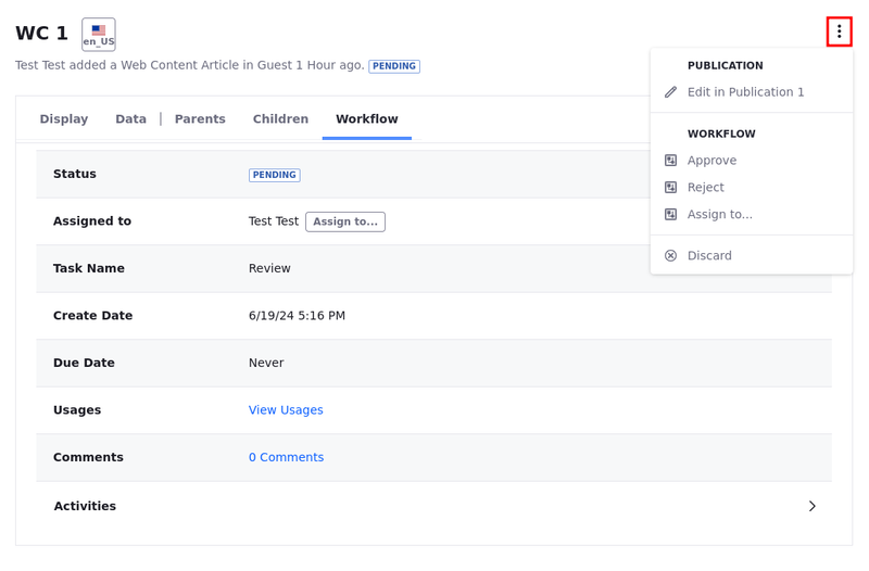 Additional edits to the same entities are tracked as separate changes in the publication.