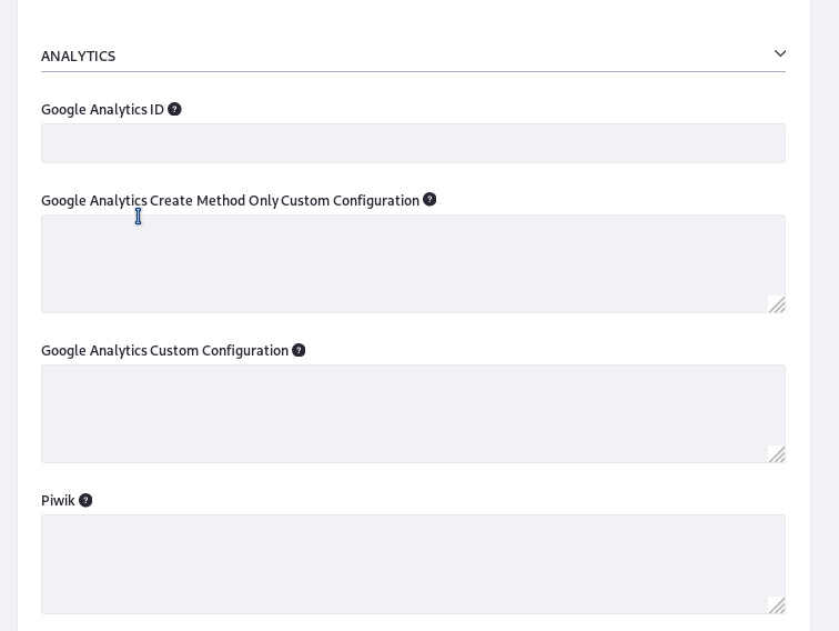 Configure the Analytics engines in the Site Administration Configuration, in the Advanced section.