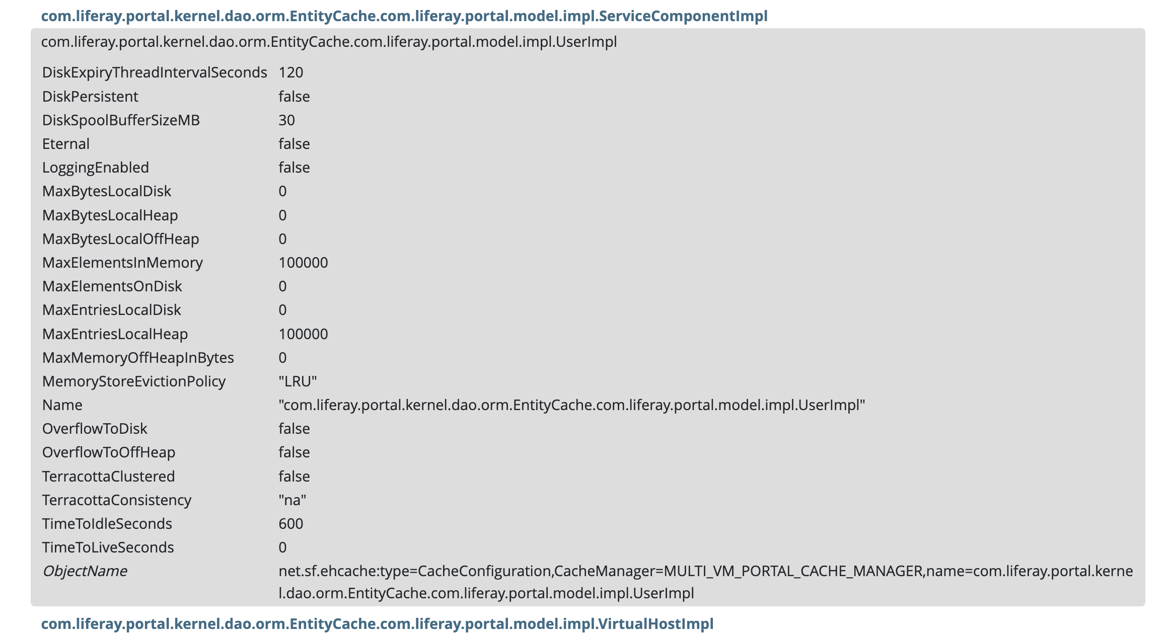 See the current configuration for the entity.