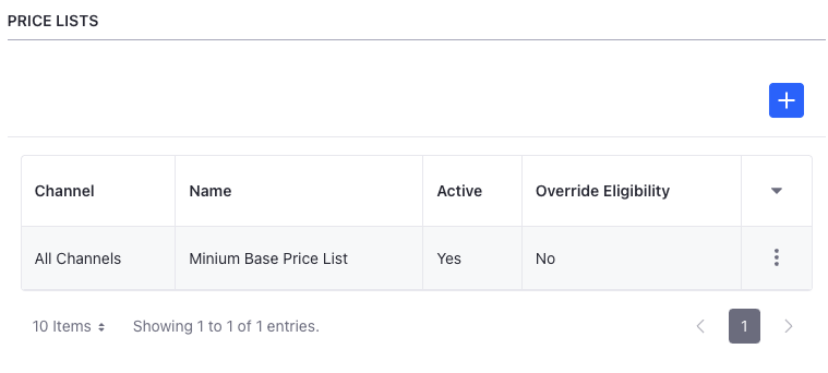 Set a default price list or discount for all or individual channels.