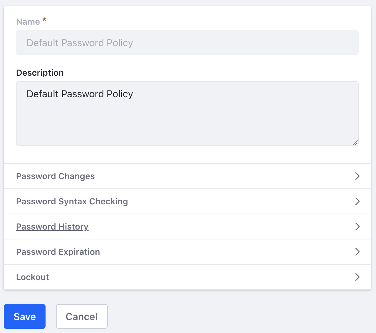 Make your desired changes in the configuration window.