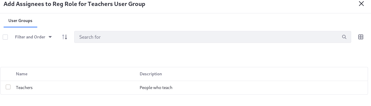 When adding members to a Role, you can select User Groups.