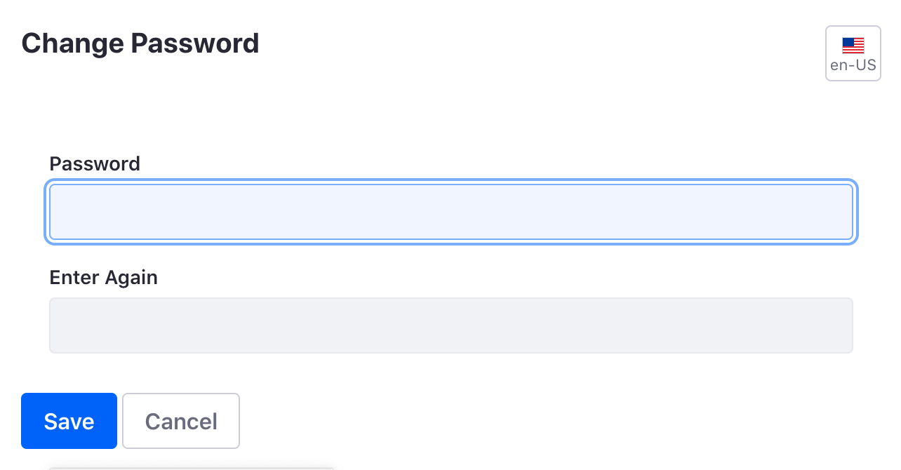 Enter the password twice to manually set the password for a user. If the password policy you're using is configured to allow it, select whether to require the user to reset their password the first time they sign in to the portal.