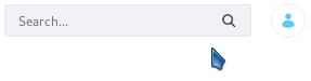 The default search configuration displays a search bar in its default view, beckoning users to enter the search context.