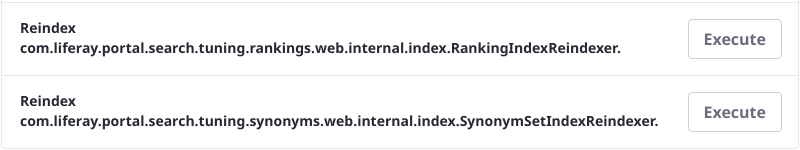 Reindex the Search Tunings data just like you would other Liferay DXP assets.