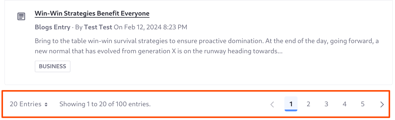 Result counts and pagination don't work well with collapsed results.