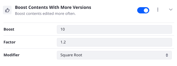 Boost results with a higher version count.