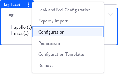 Click the Configuration option.