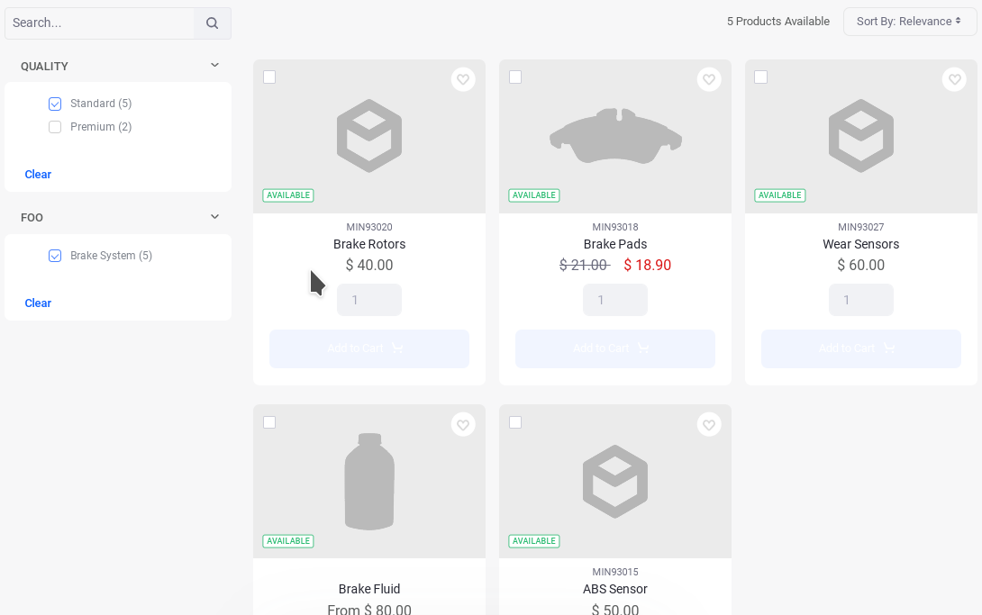 Configure hierarchic filtering in the Category Facet.