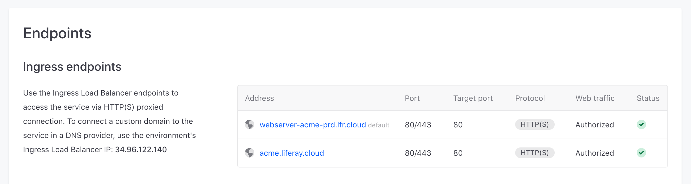 You can configure your environment's load balancer with a custom domain.