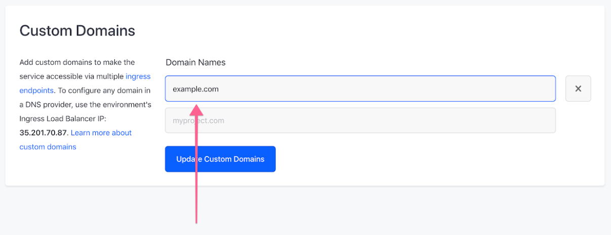 Remove the custom domain from the DR environment.